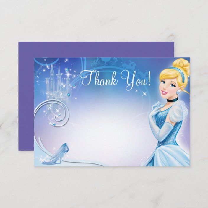 personalised paper card party invites invitations DISNEY PRINCESS CINDERELLA #3 personalised paper card party invites invitations DISNEY PRINCESS CINDERELLA #3