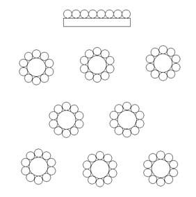 blank wedding seating chart