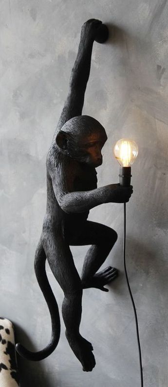 PoserMonkey SelettiLes Lampe À Lampe SittingNoirH30cmOutdoor DIWEH92Y