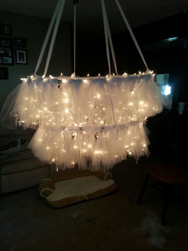 Best 25 Hula Hoop Chandelier Ideas On Light Hula Hoop Chandelier With Tulle