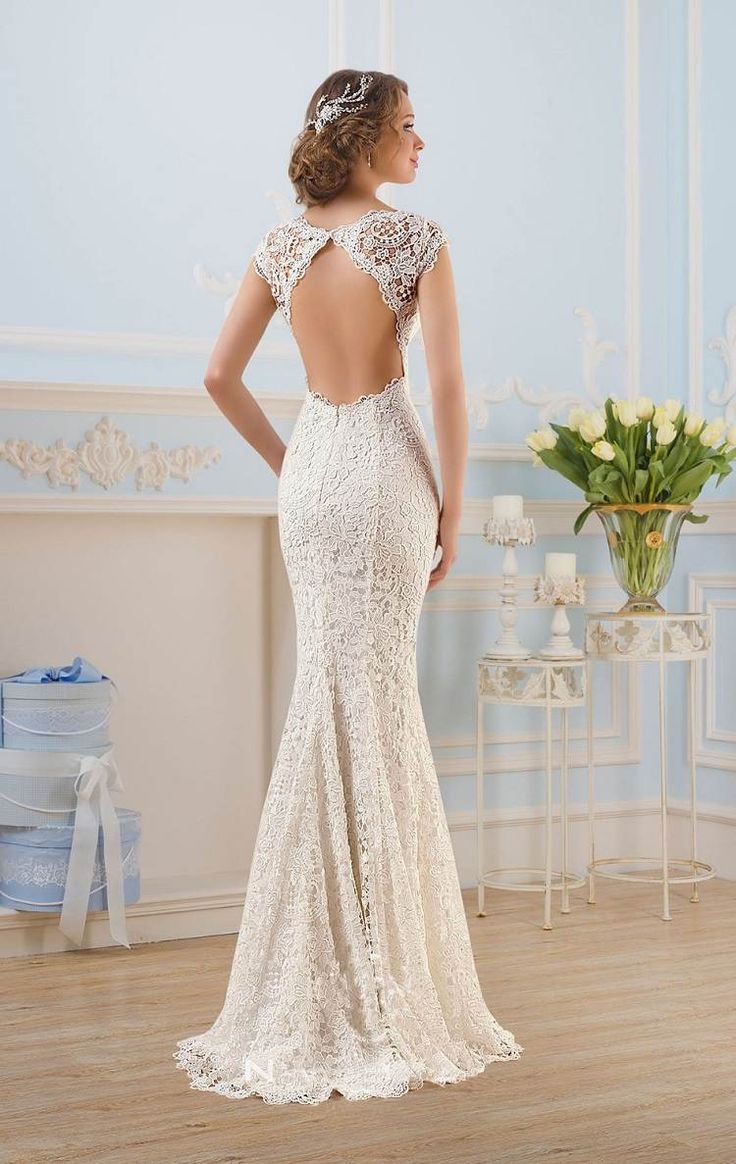 Robe de mariée dos nu, semi,nu et en dentelle \u2013 70 designs