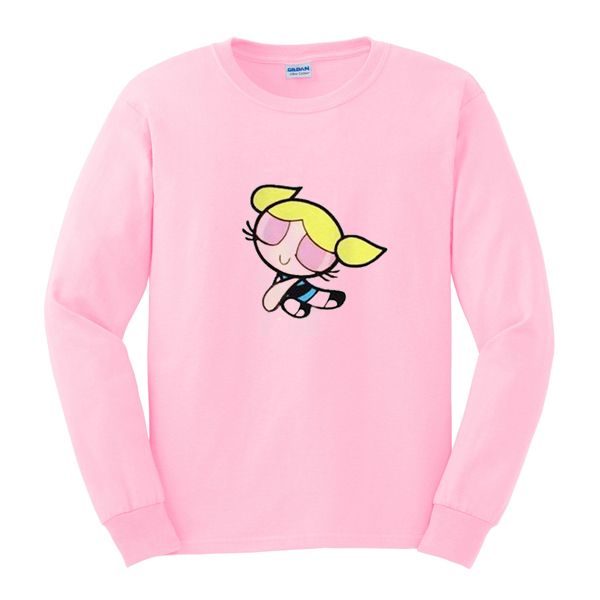 Powerpuff Girl Bubbles Sweatshirt Sweatshirts Powerpuff Girl Powerpuff