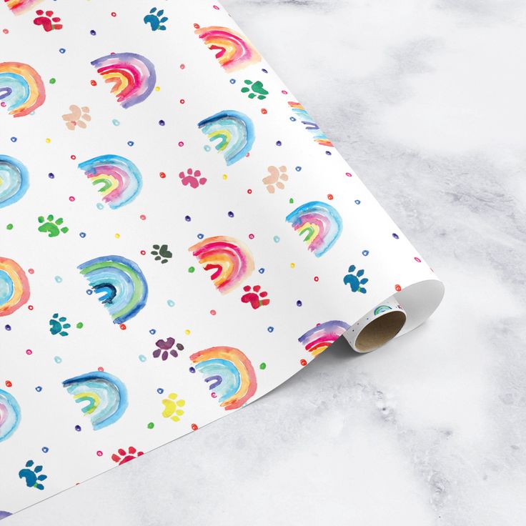 Rainbow Bridge Pet Memorial Wrapping paper gift wrap gift wrapping by Christenin...