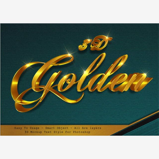 Download 3d Gold Mockup Text Effect Gold Text Text Style Photoshop Freebies