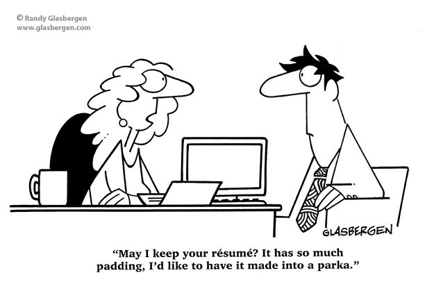 the pitfalls of padding your resume cover letter recruiter