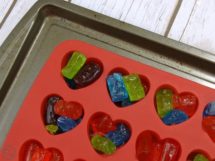 Homemade Jolly Rancher Rainbow Hearts Perfect for Homemade Jolly Rancher Rainbow Hearts Perfect for