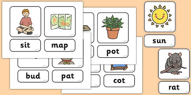 Phase 2 Pictures And Captions Sentence Matching Cards Phonics Cvc Words Cvc Words Reading Cvc Words