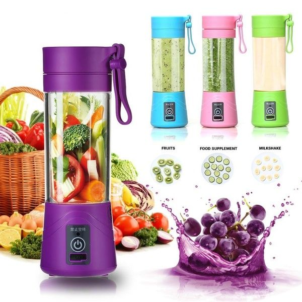 Juicer Cup USB Rechargeable Juice Portable Fruit Juicer Shaker Bottle USB