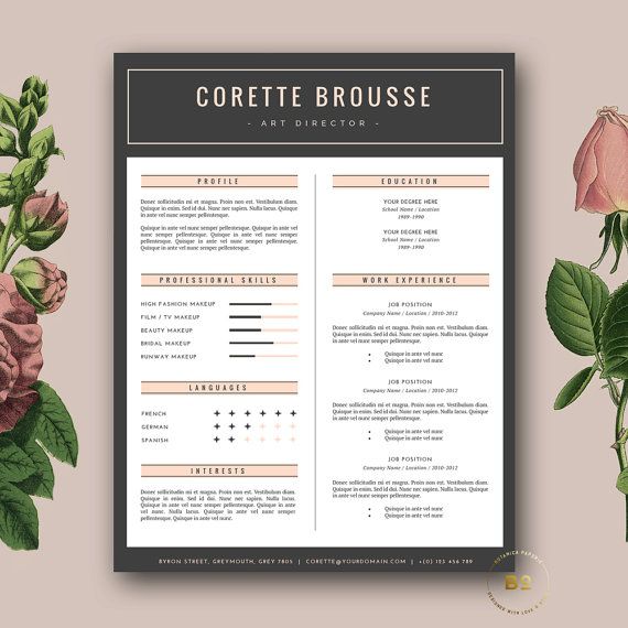 154 best bewerbung resume images on pinterest cv template
