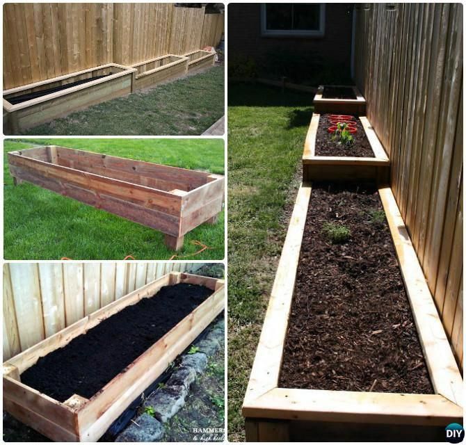 Diy Lumber Wood Raised Garden Bed 20 Ideas