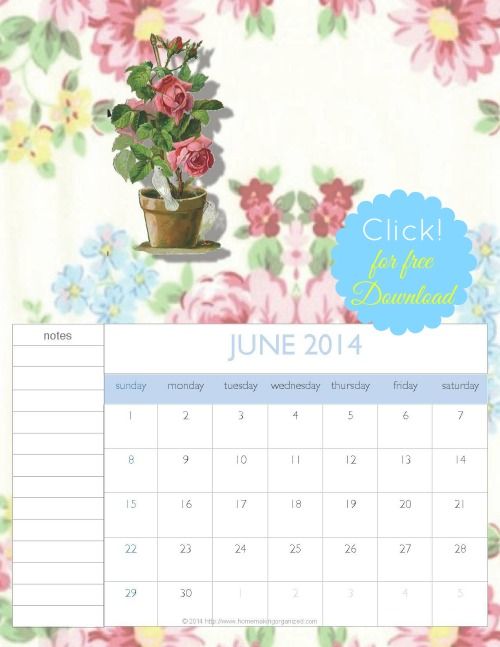 free fillable calendar