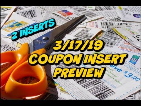 3/17/19 COUPON INSERT PREVIEW - 2 INSERTS! | UPCOMING DEALS! - YouTube | Coupon inserts ...