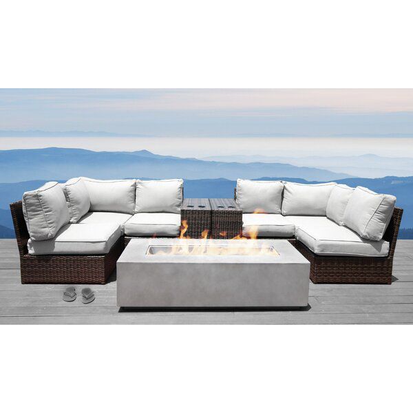 Vasil 9 Piece Sectional Seating Group With Cushions In 2020 Furniture Sofa Set Seating Groups Outdoor Sectional Sofa