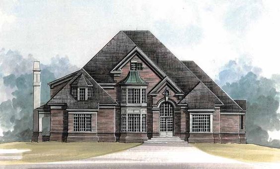 New American House Plan with 3706 Square Feet and 4 Bedrooms from Dream