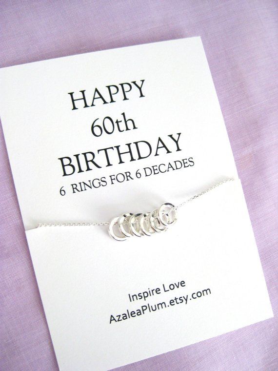 60th Birthday Jewelry Gift For A Woman Turning 60 Bead Bracelet With Meaningful Message Card Gift Box Birthday Jewelry Gift 40th Birthday Gifts Birthday Jewellery