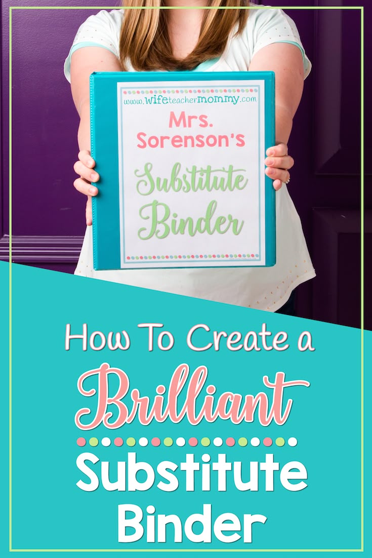 FREEBIE INCLUDED! Want to learn how to make a substitute binder? This post will help you learn how to create a brilliant substitute binder, with a freebie to help you get started.