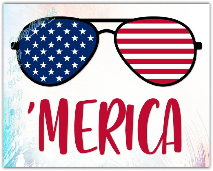 Patriotic Sunglasses svg, American flag svg, 4th of july svg, patriotic
