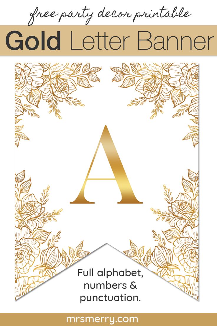 gold floral letter banner mrs merry printable banner letters free printable banner letters congratulations banner diy