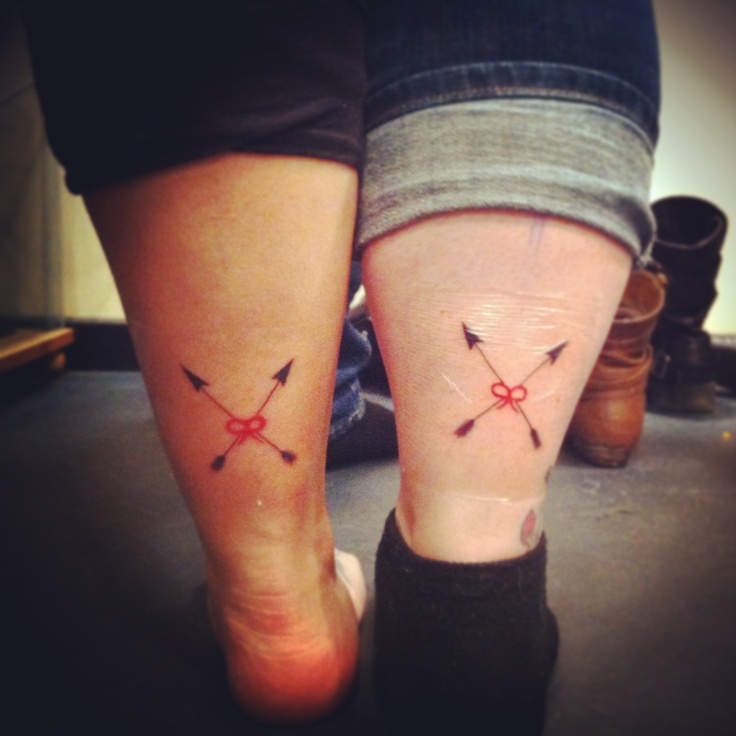 friendship tattoo crossing arrows and red string of fate friendship tattoo crossing arrows and red string of fate