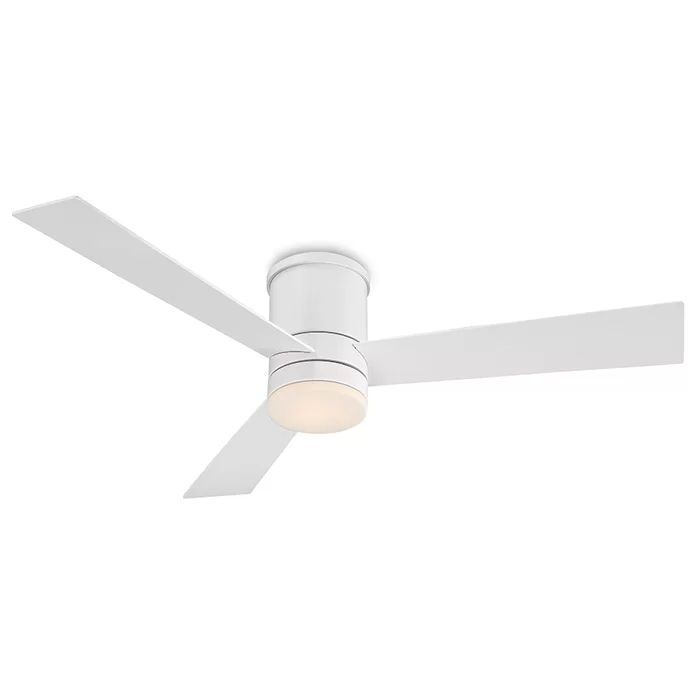 52 Axis 3 Blade Outdoor Led Smart Flush Mount Ceiling Fan With Remote Control And Light Kit Included Ceiling Fan, Best Outdoor Ceiling Fan Flush Mount