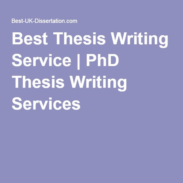 Best thesis writing service