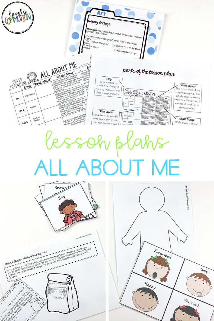 2 and 3 Year Old Lesson Plans ALL ABOUT ME Preschool science activities, Math activities