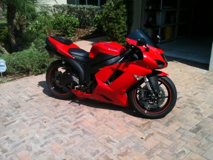 Kawasaki Ninja R Passion Red Fairing Kawasaki Ninja R Passion Red Fairing