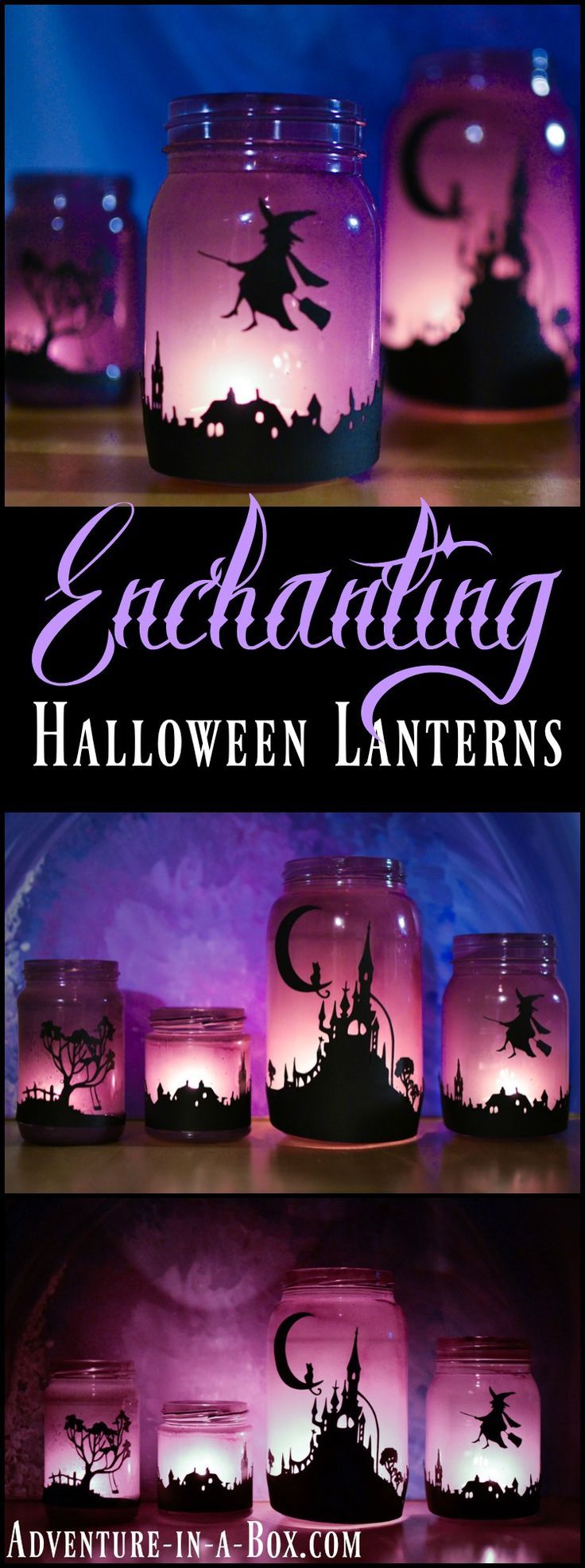 groß Bezaubernde Halloween-Laternen #basteln #bezaubernde #deko #dekoration #...