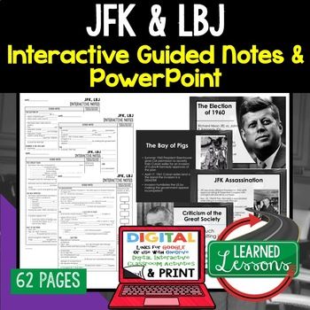 jfk new frontier great society notes powerpoints us history