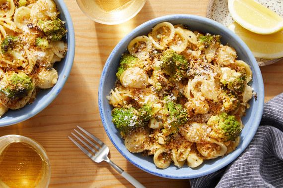 Roasted Cauliflower Orecchiette With Garlic Breadcrumbs Recipe