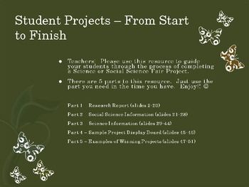science fair experiment or social science fair project powerpoint