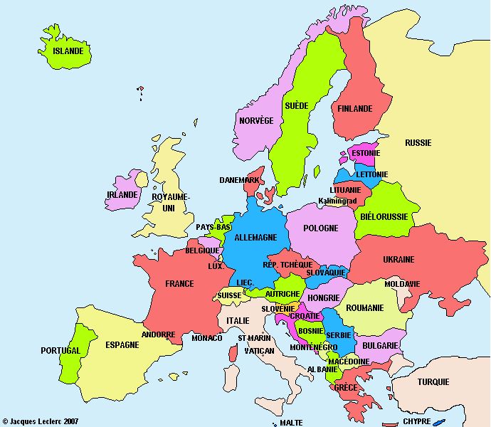 Carte Europe Carte Europe Pays Continent Europe Carte Europe Carte Europe Pays Continent Europe
