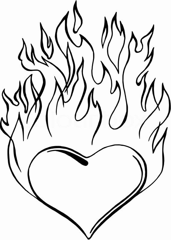 Download Carolina Panthers Logo Coloring Pages New Flaming Heart ...