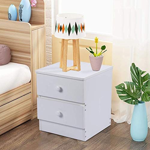 Dosleeps Bedside Table With 2 Drawers Wood End Table Coffee Table