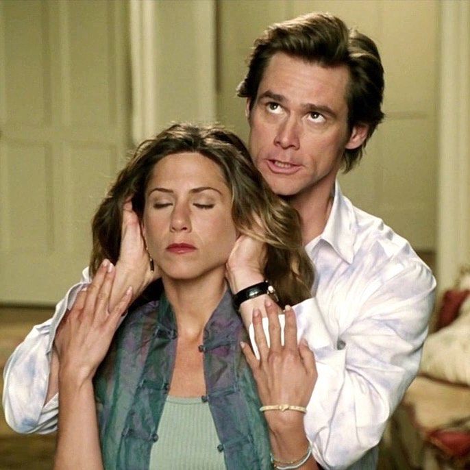 Jim Carrey On Instagram Who Remembers This Scene Bruce Almighty 2003 Jimcarrey Jenniferaniston Brucealmighty Mo Jim Carrey Jennifer Aniston Bruce