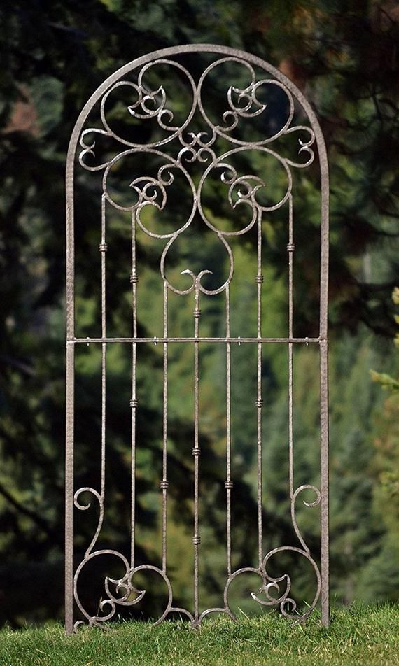 Metal Garden Trellis Indoor Outdoor Screen Wrought Iron H Potter Wall Decor Heavy Scroll Patio Deck Room Yard Art In 2020 Metal Garden Trellis Indoor Outdoor, Metal Garden Trellis With Gate