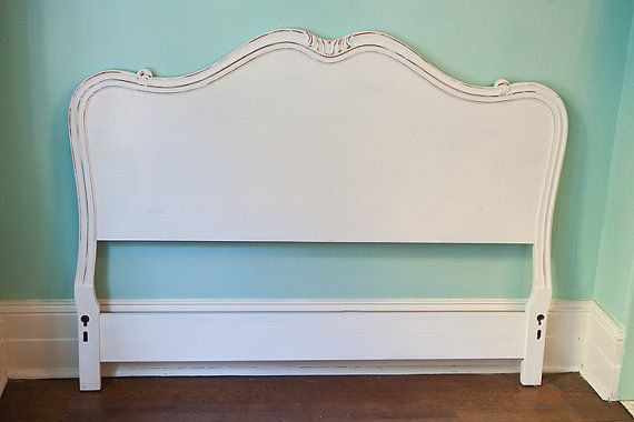 Vintage French Full Size Headboard White Distressed Vintage French Full Size Headboard White Distressed Heaven Pinterest Home And