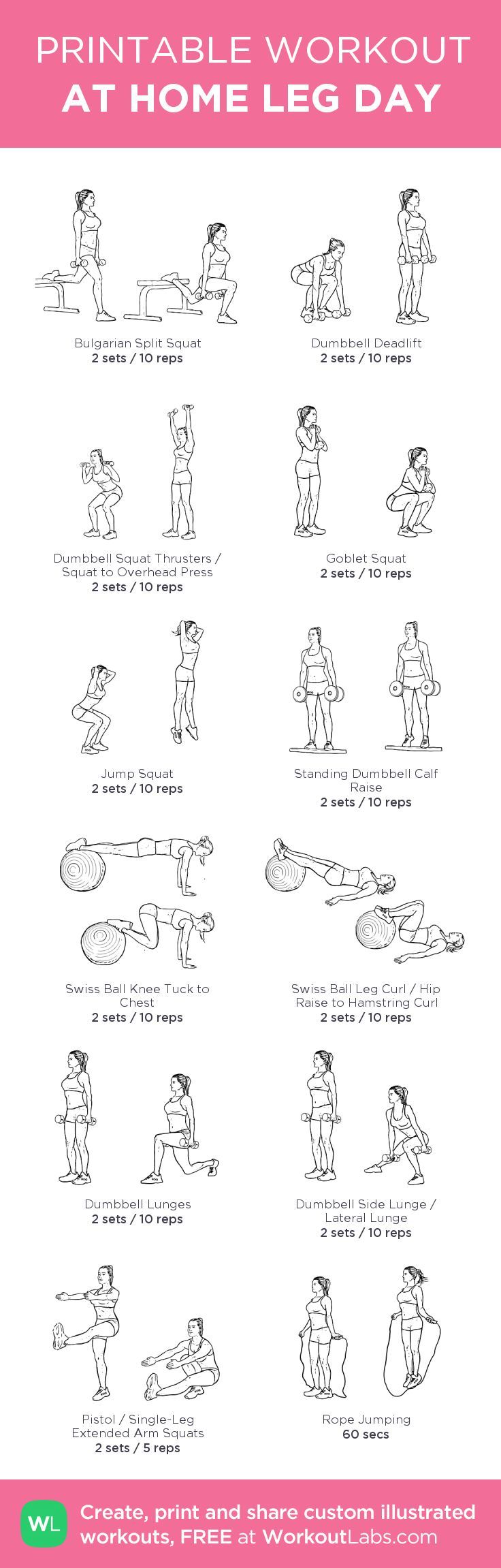 printable workouts routines