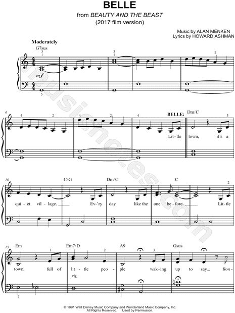 The Beauty And The Beast [SLOW Easy Piano Tutorial ...