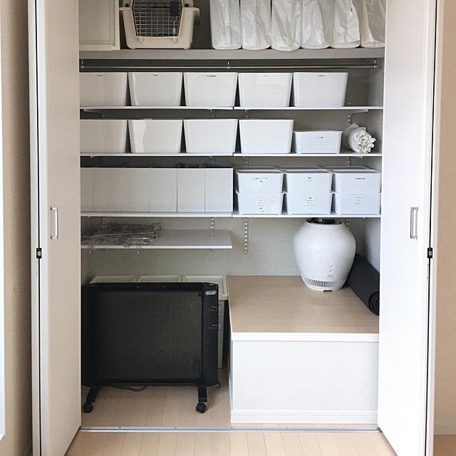 棚/クローゼット収納/収納/建売住宅/掃除後...などのインテリア実例 ...