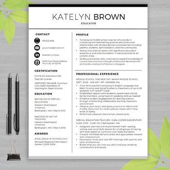 Teacher Resume Templates are designed specifically with educators in mind. All templates are are loaded with education related verbiage and sample text and tips. Educators no longer need to reformat templates to fit needs related to education. Included is a BONUS "EDUCATOR