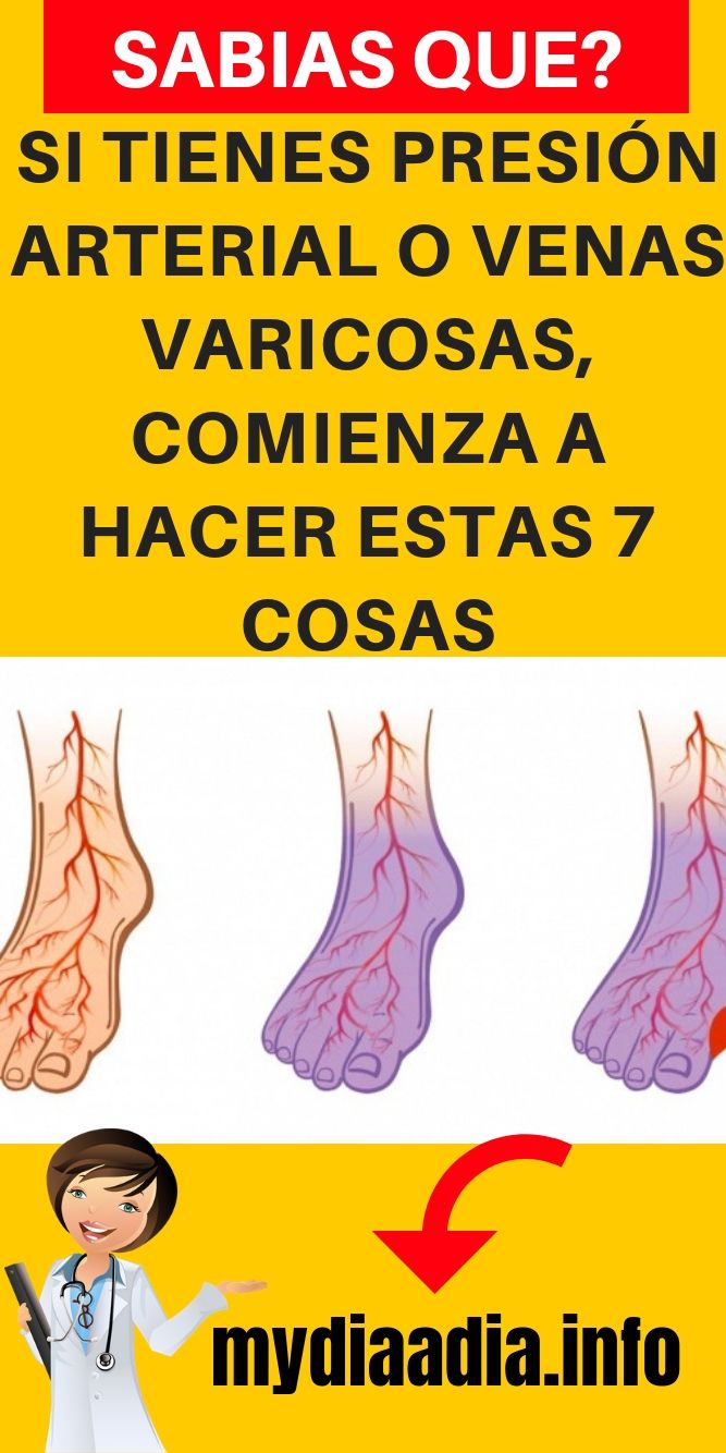 Presión arterial y venas azules