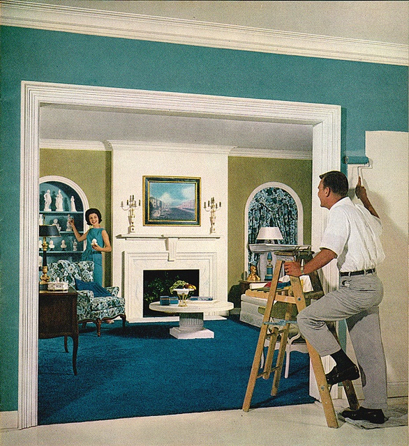 92 1963 Home Decor It Has The Pittsburgh Retro Kitchen Free Page 17 Of The 1963 Edition Sherwin Williams Home Decorator Color Styling And Painting Guide