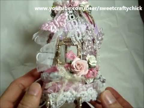 shabby chic altered birdcage ornament december 2012 shabby chic altered birdcage ornament december 2012