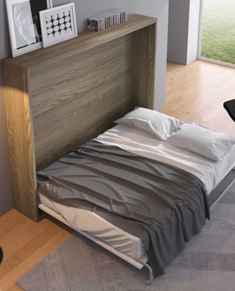 Armoire Couchage Escamotable Horizontale Element Lit Personnes 2 HW2EID9