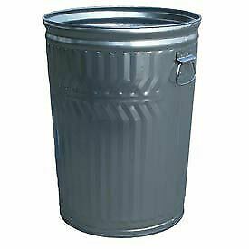 Galvanized Steel Garbage Can Commercial Duty 20 Gallon Garbage Can Garbagecan In 2020 Garbage Can Canning Galvanized Steel