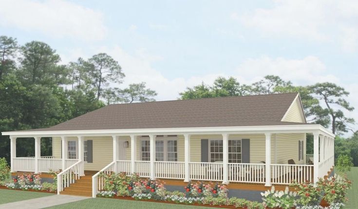 manufactured homes front porch