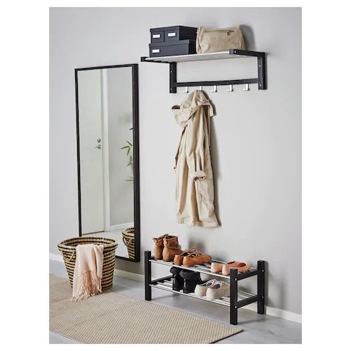 TJUSIG Kapstok, zwart, 79 cm - IKEA in 2020 | Schoenenrek ...