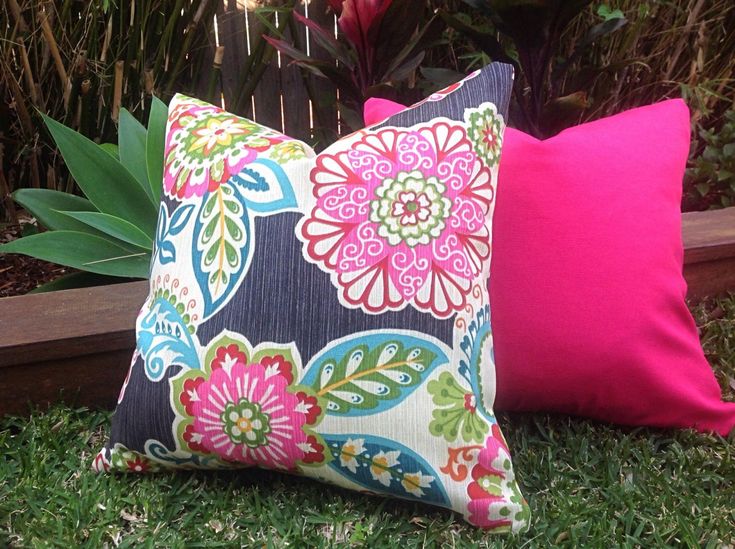 Outdoor Cushions Pillows Cover Only Fl Fiesta In 2021 Pillow Covers Tropical Outdoor Cushions Pillows Cover, Outdoor Pillows Only