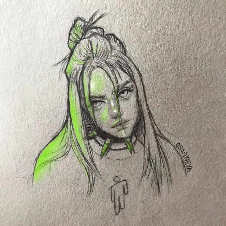 Billie Eilish Billie Eilish billie eilish Skizzen zeichnen